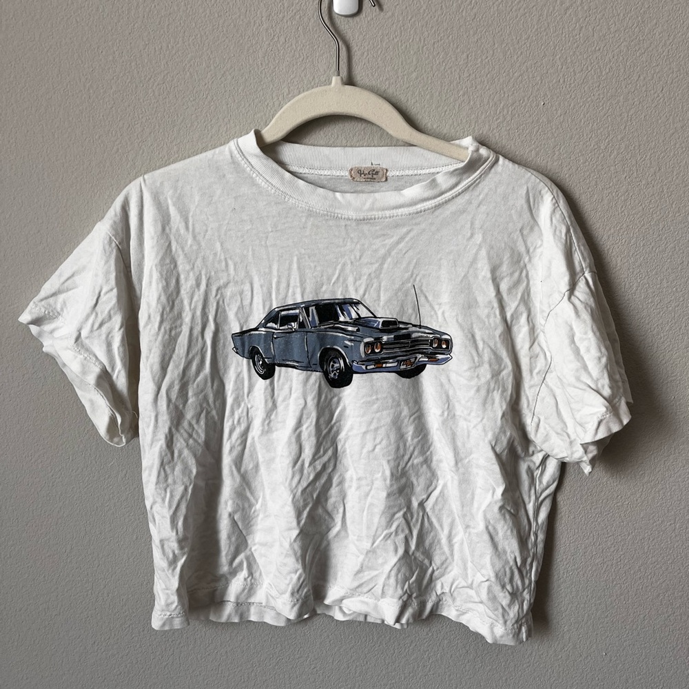 Classic Car Graphic Kids T-Shirt - White